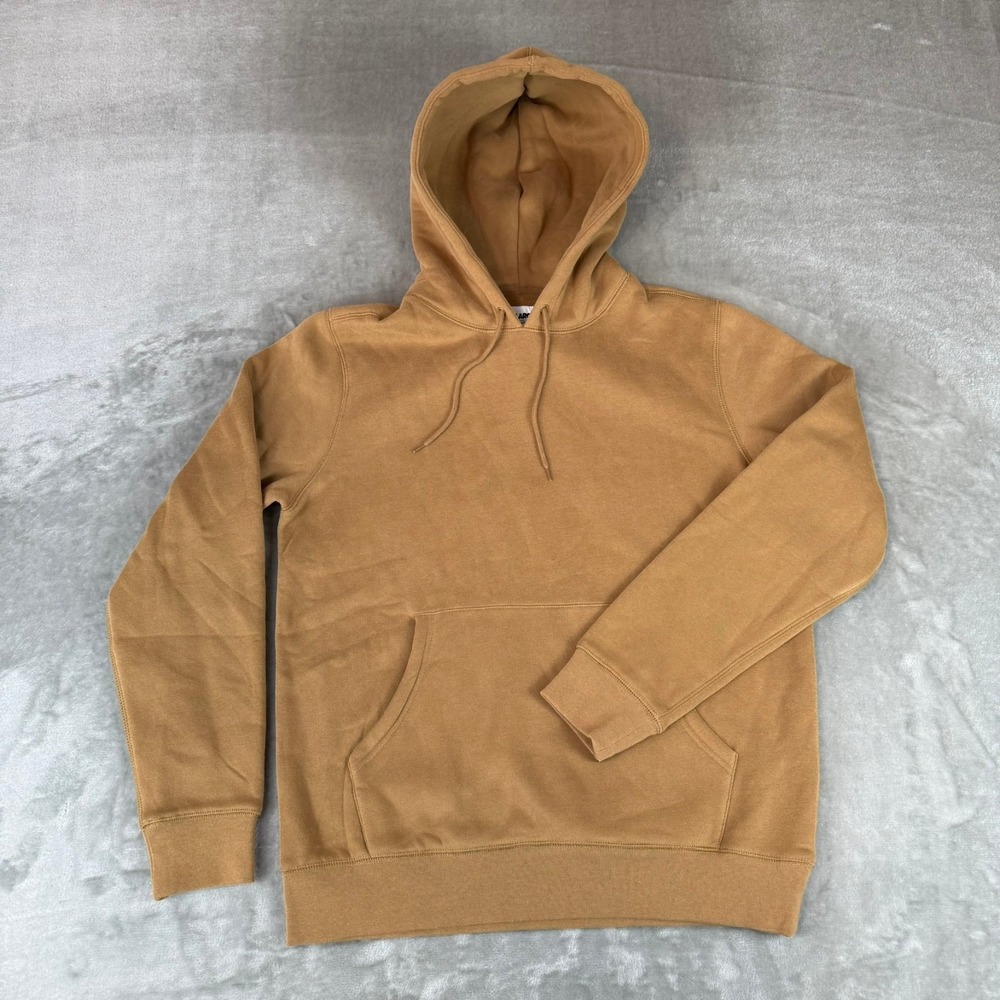 XLARGE Pullover Hoodie Mens Small Brown Pocket Drawstring Streetwear New NWOT